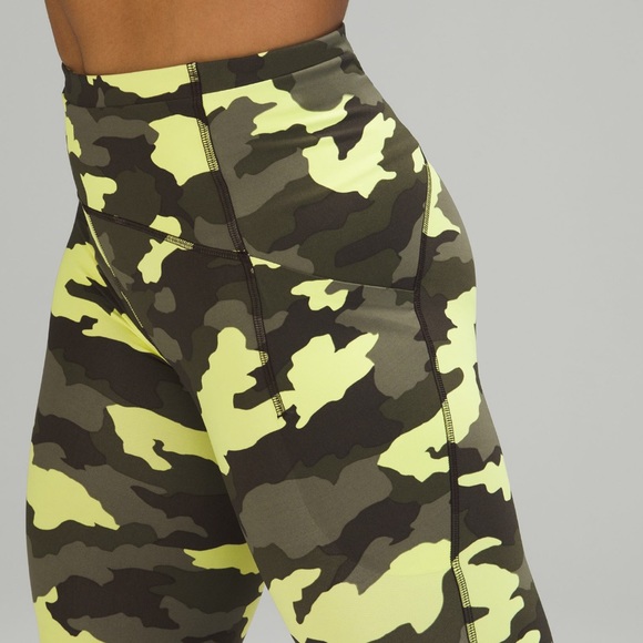 LULULEMON NWT SWIFT SPEED HIGH RISE CROP 21” LEGGINGS 0 2 12 14 HERITAGE Camo - Picture 4 of 11